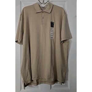 Chaps Mens Polo Shirt Size 2X NWTs Pale Khaki